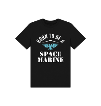 Black Born To Be A Space Marine Kids T Shirt