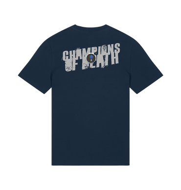 French Navy Printed T-shirt Back