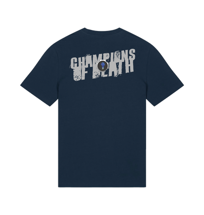 French Navy Printed T-shirt Back