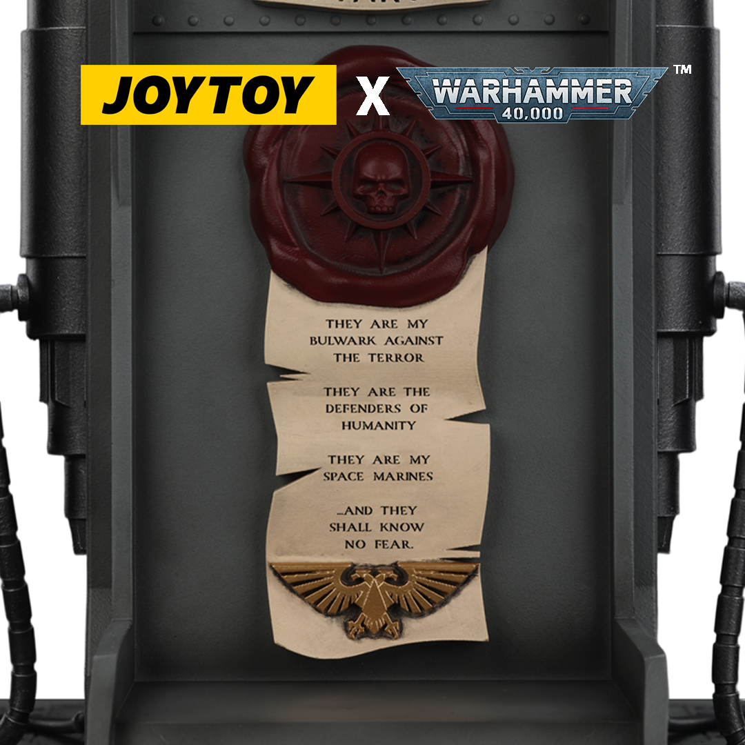 JoyToy Warhammer 40,000: Ultramarines Captain Mk X Helmet and Display Stand (1/1 Scale) Preorder