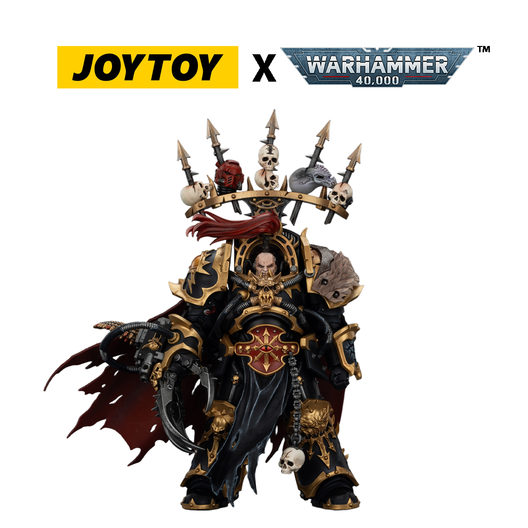 JoyToy Warhammer 40,000 Action Figure - Black Legion, Abaddon the Despoiler with Drach'nyen and the Talon of Horus (1/18 Scale) Preorder