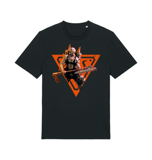 Black Printed T-shirt Front