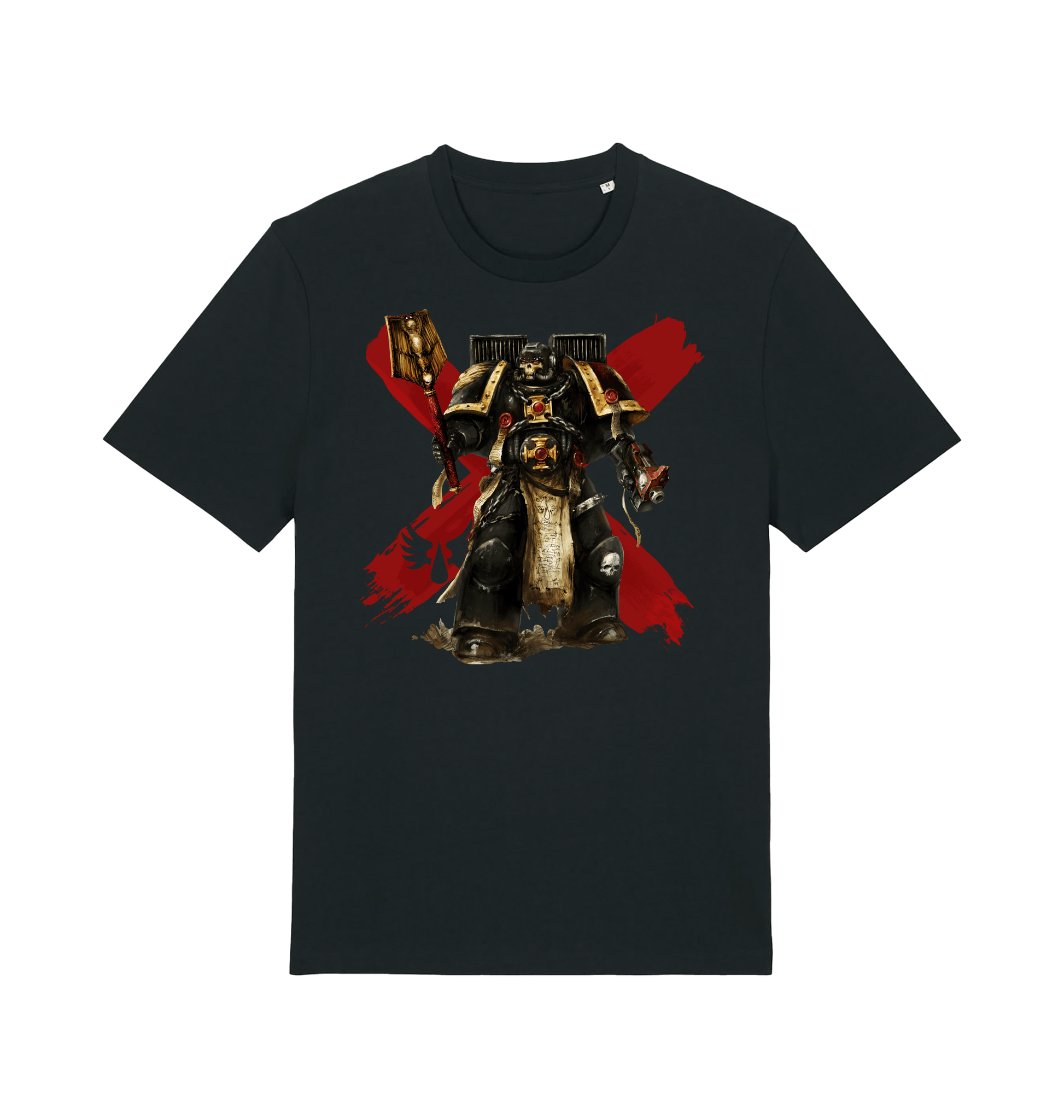 Black Printed T-shirt Front