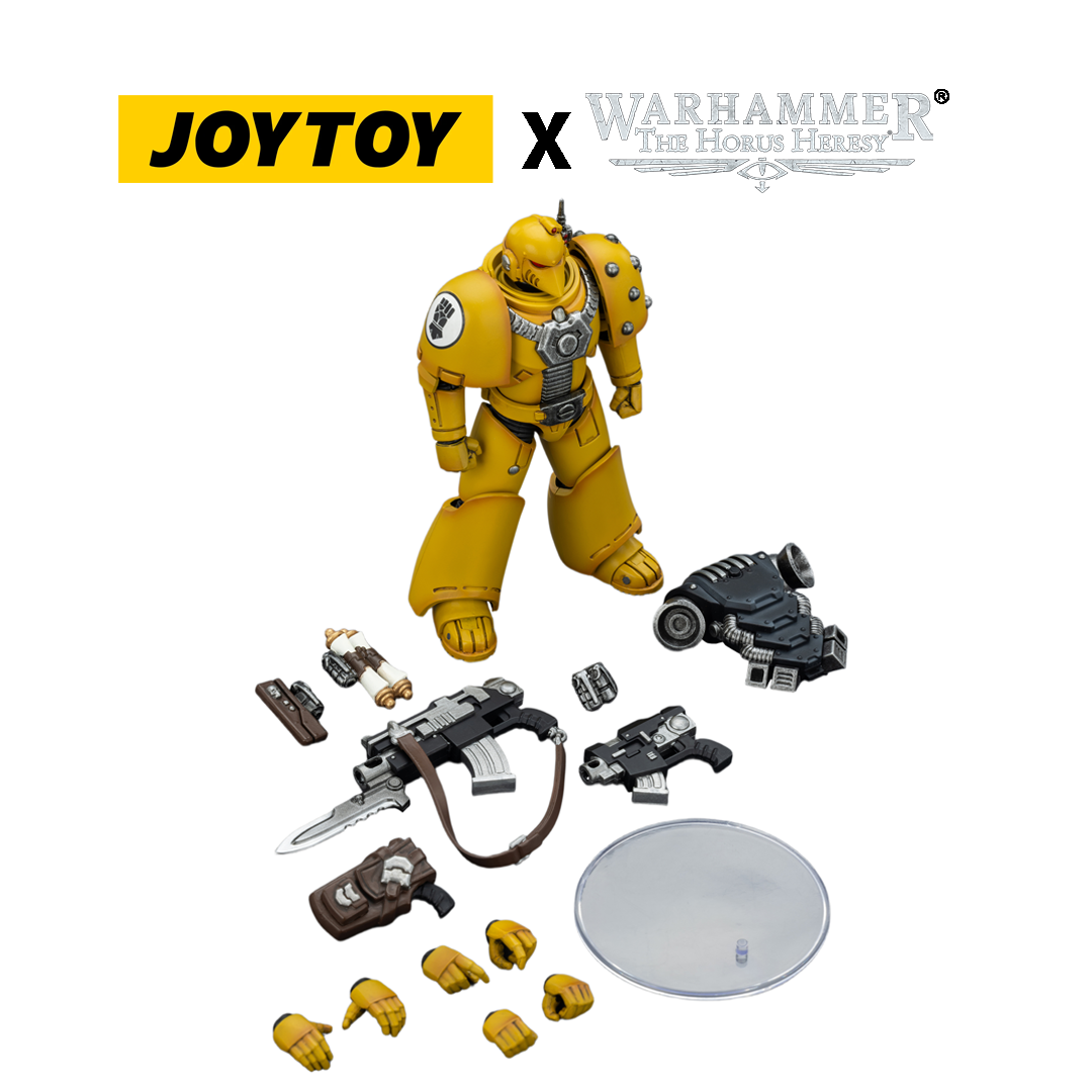 JoyToy Warhammer The Horus Heresy Action Figure - Imperial Fists, MKVI Legionary (1/18 Scale)