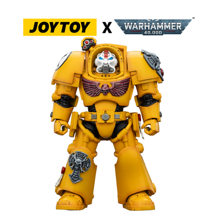 JoyToy Warhammer 40,000 Action Figure - Imperial Fists, Terminator 1 with Power Sword and Storm Bolter (1/18 Scale) Preorder