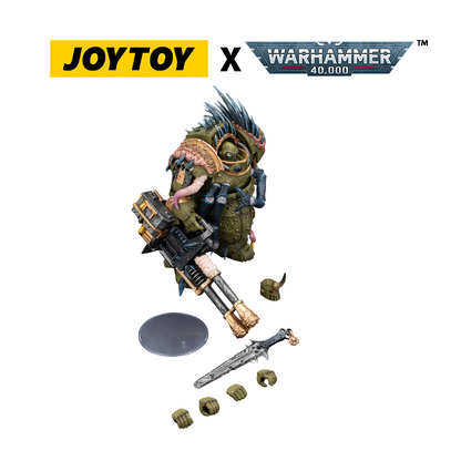 JoyToy Warhammer 40,000 Action Figure - Death Guard, Blightlord Terminator 1 with Reaper Autocannon and Bubotic Blade (1/18 Scale) Preorder
