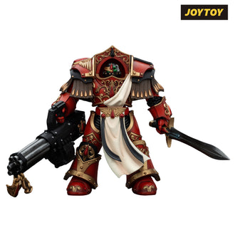 JoyToy Warhammer The Horus Heresy Action Figure - Blood Angels, Crimson Paladin with Iliastus Assault Cannon (1/18 Scale) Preorder