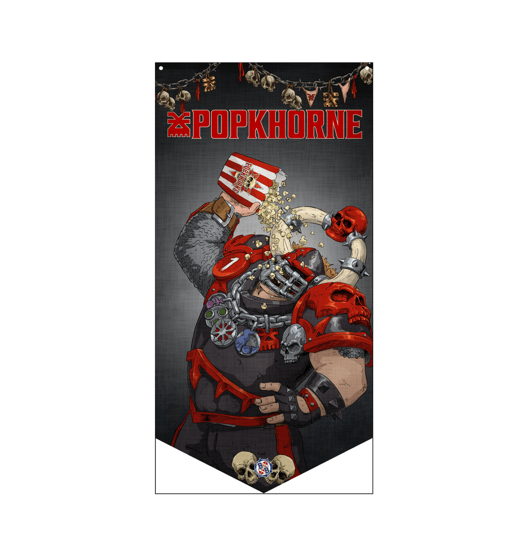 Black Stitching & Eye Lets Printed Banner Front