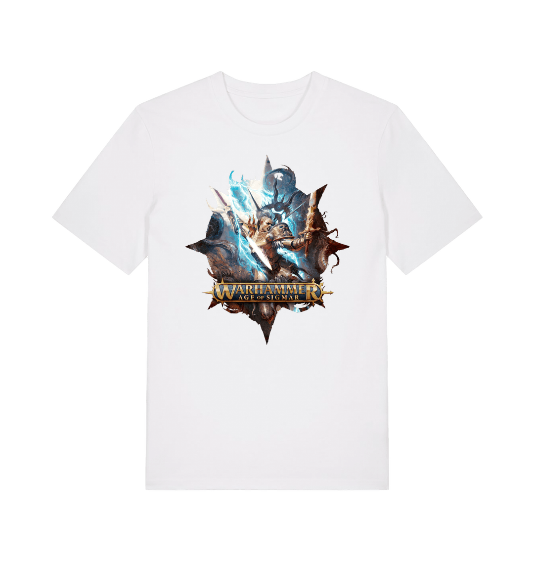White Printed T-shirt Front