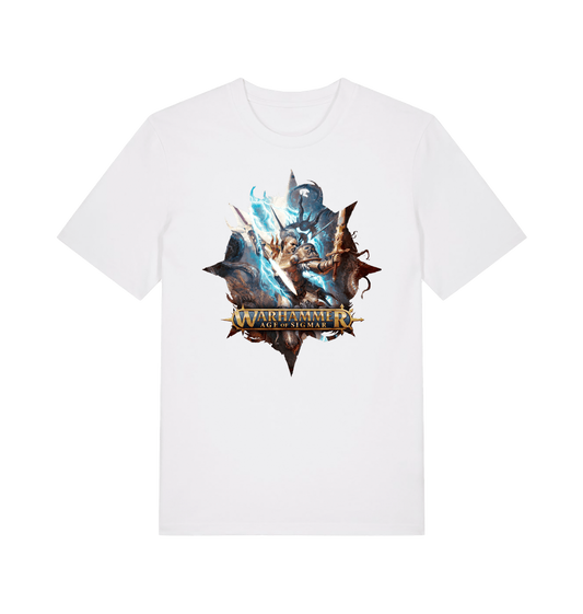 White Printed T-shirt Front
