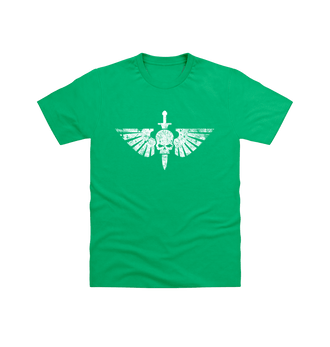 Irish Green Space Marines Battleworn Insignia T Shirt