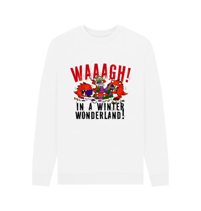 White Red Gobbo Winter Wonderland Xmas Sweatshirt