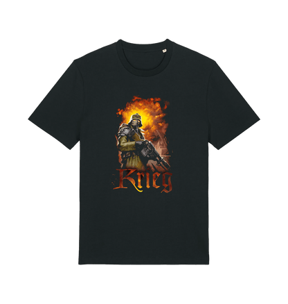 Black Printed T-shirt Front