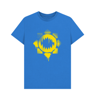 Bright Blue World Eaters Graffiti Insignia T Shirt