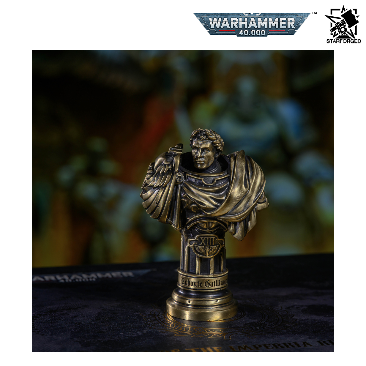 Starforged Warhammer 40,000 Seal of the Imperial Regent Roboute Guilliman Busts