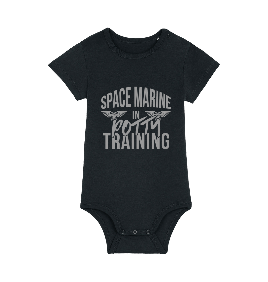 Black Printed baby grow
