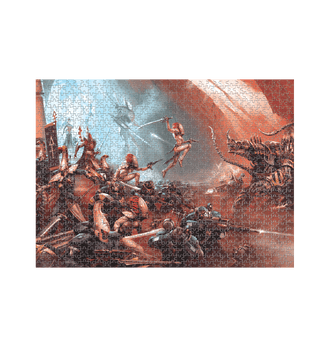 White Aeldari Battle For Hymnos 1000 Piece Jigsaw Puzzle