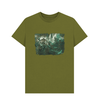 Moss Green Necrons Skorpekh Lord Design T Shirt