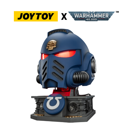 JoyToy Warhammer 40,000: Ultramarines Captain Mk X Helmet and Display Stand (1/1 Scale) Preorder