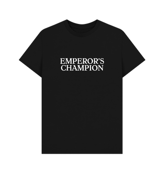 Black Black Templars - Emperor's Champion Slogan T Shirt