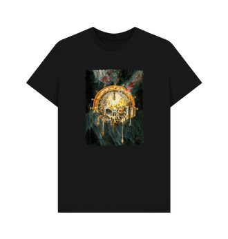 Black GRIMDARK - Servo-Skull T Shirt