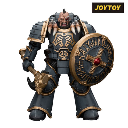 JoyToy Warhammer The Horus Heresy Action Figure - Space Wolves Grey Slayer Pack, Huscarl (1/18 Scale)