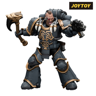 JoyToy Warhammer The Horus Heresy Action Figure - Space Wolves Grey Slayer Pack, Grey Slayer 2 (1/18 Scale) Preorder