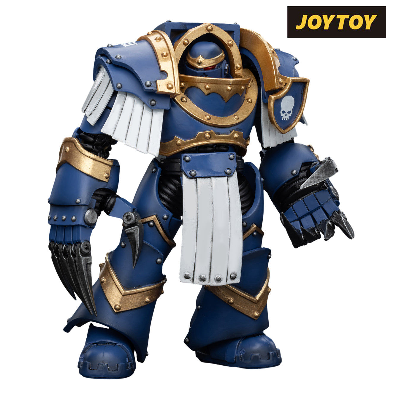 JoyToy Warhammer The Horus Heresy Action Figure - Ultramarines Cataphractii Terminator Squad Terminator with Lightning Claws (1/18 Scale)