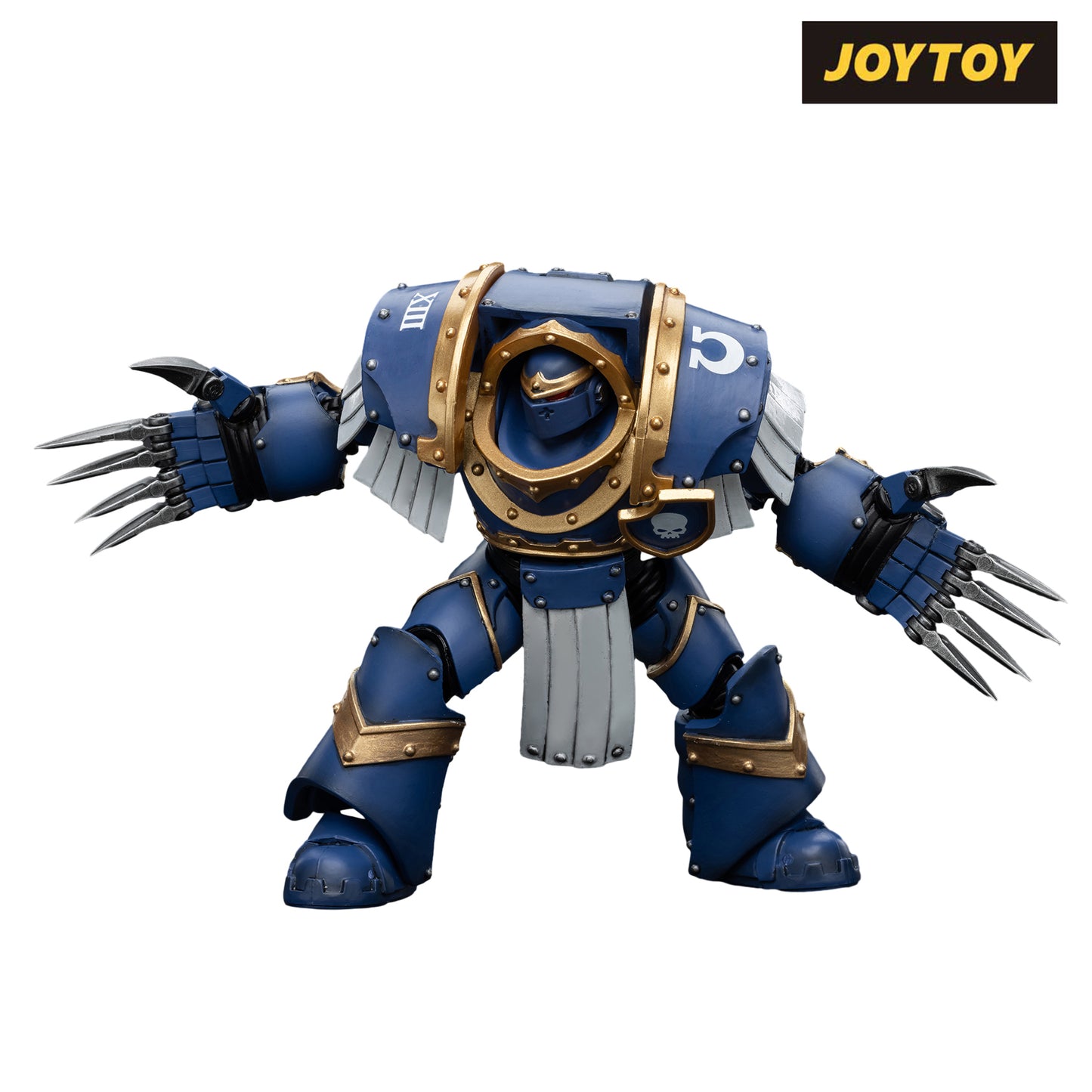 JoyToy Warhammer The Horus Heresy Action Figure - Ultramarines Cataphractii Terminator Squad Terminator with Lightning Claws (1/18 Scale)