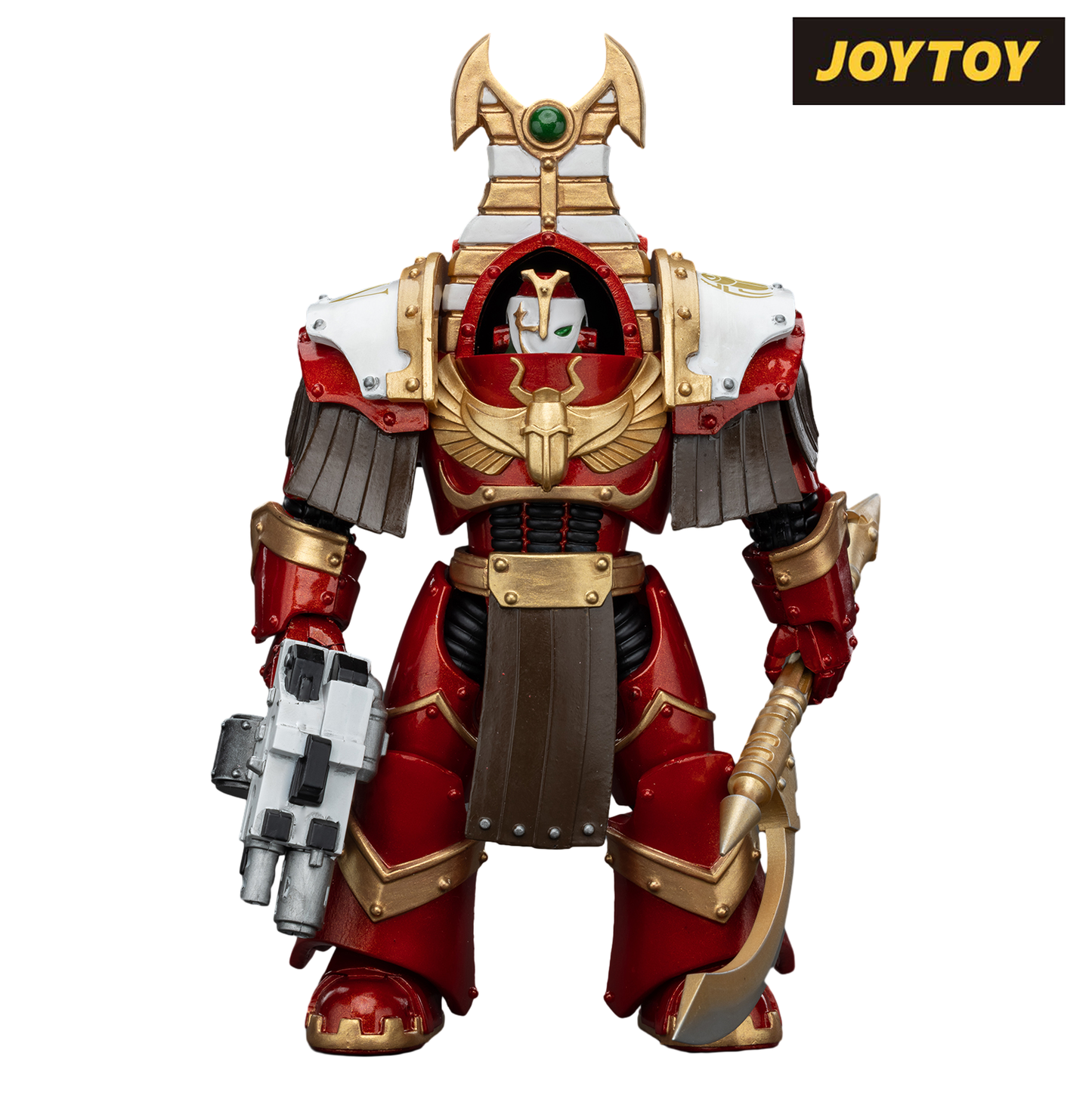 JoyToy Warhammer The Horus Heresy Action Figure - Thousand Sons, Sekhmet Terminator Cabal, Sekhmet with Combi-Melta and Achea Force Weapon (1/18 Scale)