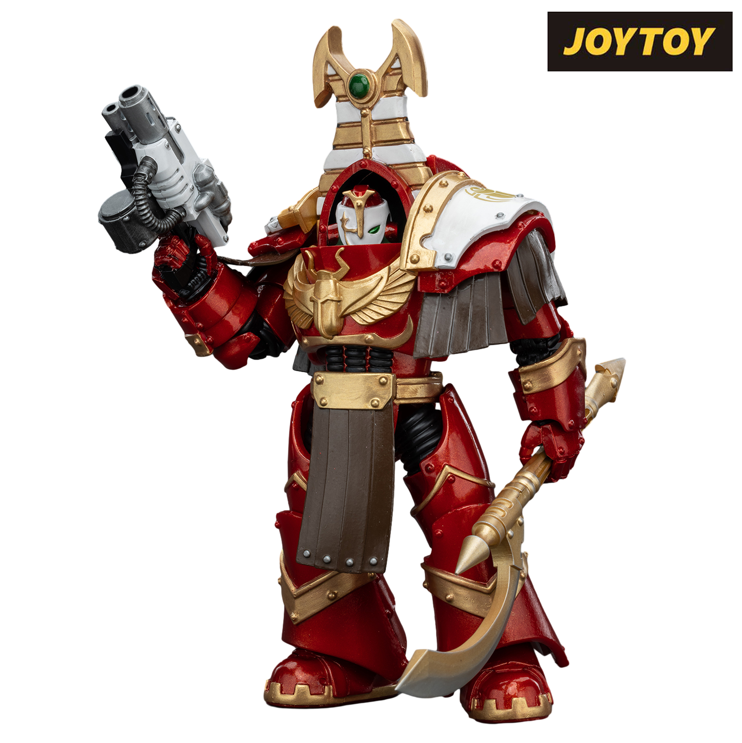 JoyToy Warhammer The Horus Heresy Action Figure - Thousand Sons, Sekhmet Terminator Cabal, Sekhmet with Combi-Melta and Achea Force Weapon (1/18 Scale)
