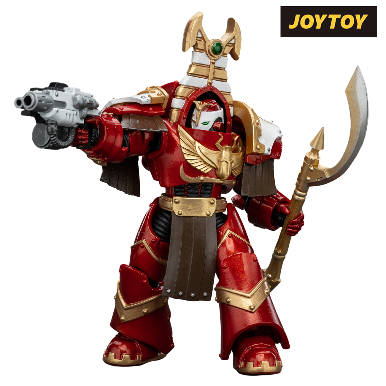 JoyToy Warhammer The Horus Heresy Action Figure - Thousand Sons, Sekhmet Terminator Cabal, Sekhmet with Combi-Melta and Achea Force Weapon (1/18 Scale)