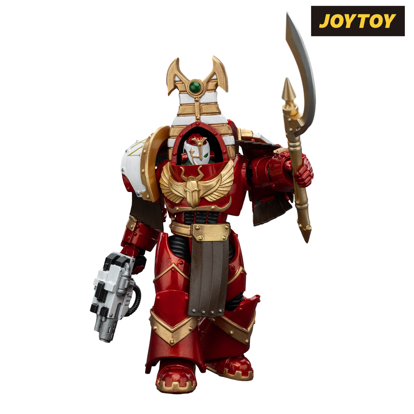 JoyToy Warhammer The Horus Heresy Action Figure - Thousand Sons, Sekhmet Terminator Cabal, Sekhmet with Combi-Melta and Achea Force Weapon (1/18 Scale)