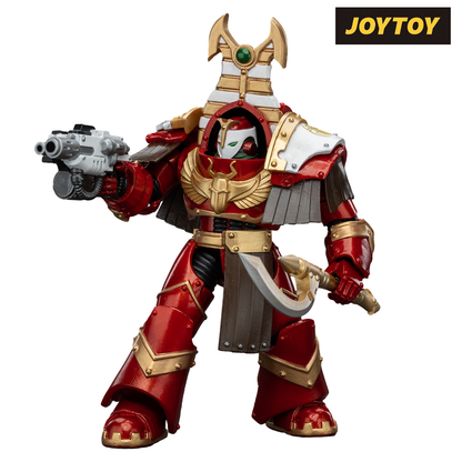 JoyToy Warhammer The Horus Heresy Action Figure - Thousand Sons, Sekhmet Terminator Cabal, Sekhmet with Combi-Melta and Achea Force Weapon (1/18 Scale)