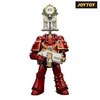 JoyToy Warhammer The Horus Heresy Action Figure - Thousand Sons, Legion MKIV Tactical Squad, Legionary with Legion Vexilla (1/18 Scale) Preorder