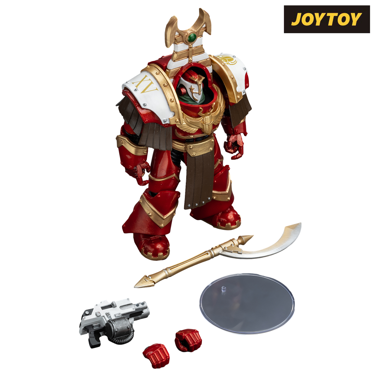 JoyToy Warhammer The Horus Heresy Action Figure - Thousand Sons, Sekhmet Terminator Cabal, Sekhmet with Combi-Melta and Achea Force Weapon (1/18 Scale)