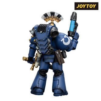 JoyToy Warhammer The Horus Heresy Action Figure - Ultramarines, Legion MkVI Tactical Squad, Sergeant with Plasma Pistol and Power Sword (1/18 Scale)