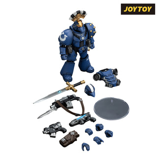 JoyToy Warhammer The Horus Heresy Action Figure - Ultramarines, Legion MkVI Tactical Squad, Sergeant with Plasma Pistol and Power Sword (1/18 Scale) Preorder