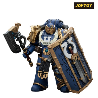 JoyToy Warhammer The Horus Heresy Action Figure - Ultramarines, Invictarus Suzerain #3 with Plasma Pistol, Legatine Axe and Argyrum Pattern Boarding Shield (1/18 Scale)