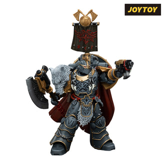 JoyToy Warhammer The Horus Heresy Action Figure - Space Wolves, Legion Praetor with Power Sword & Combat Shield (1/18 Scale) Preorder