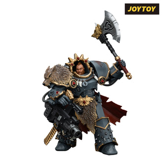 JoyToy Warhammer The Horus Heresy Action Figure - Space Wolves, Hvarl Red-Blade (1/18 Scale)