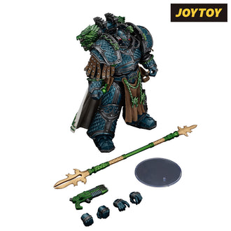 JoyToy Warhammer The Horus Heresy Action Figure - Alpha Legion, Alpharius, Primarch of the XXth Legion (1/18 Scale) & Exclusive T Shirt Preorder