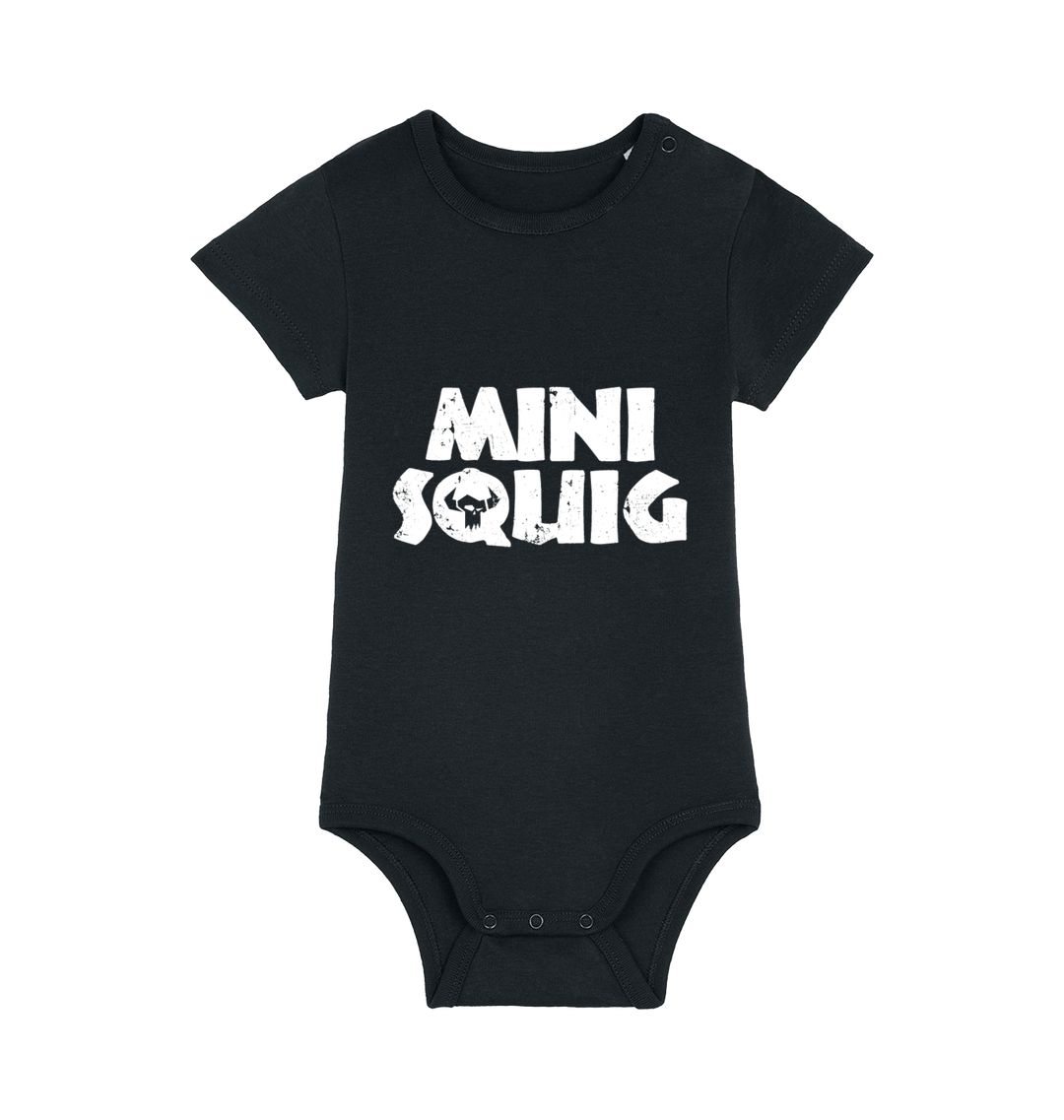 Black Printed baby grow