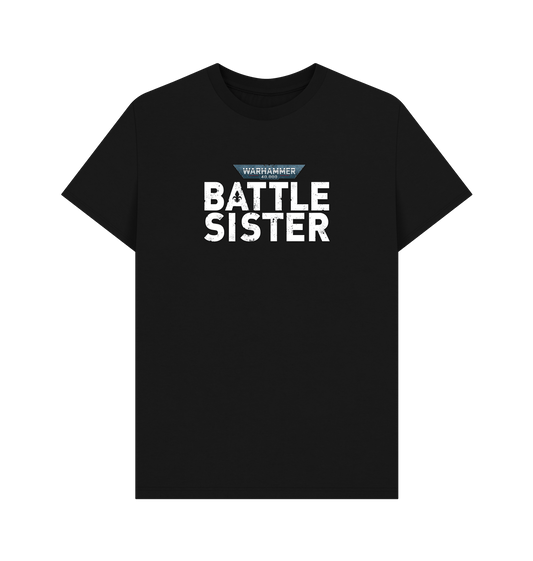 Black Battle Sister Logo T Shirt
