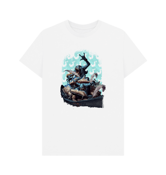 White Blue Scribes of Tzeentch White T Shirt