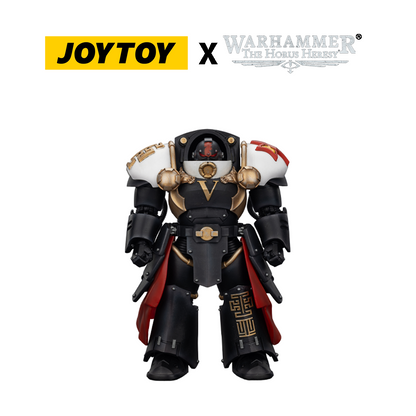 JoyToy Warhammer The Horus Heresy Action Figure - White Scars, Ebon Keshig Terminator 1 with Power Glaive (1/18 Scale) Preorder
