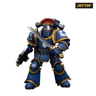 JoyToy Warhammer The Horus Heresy Action Figure - Ultramarines, Legion MkIII Tactical Squad, Sergeant with Power Sword (1/18 Scale) Preorder