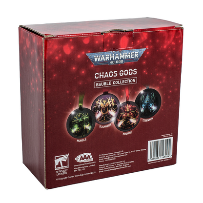 Warhammer 40,000: Chaos God Baubles (4 pack)