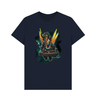 Navy Blue Premium Seraphon Skink Starseer T Shirt