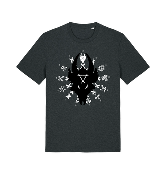 Dark Heather Grey Printed T-shirt